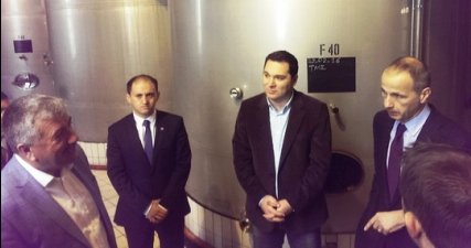 Başkandan Şarap Fabrikasına Ziyaret